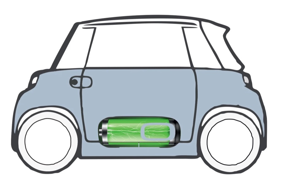 Citroën Ami batarya yerleşimi